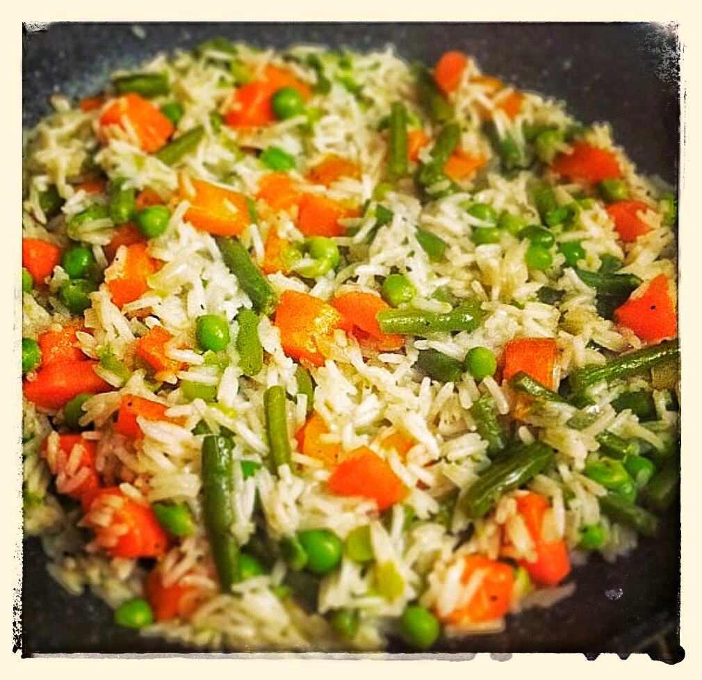 מתכון אורז עם ירקות